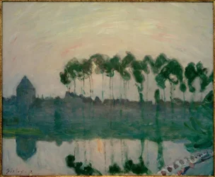 Zonsondergang bij Moret
